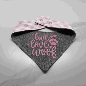 Bandana live, love, woof