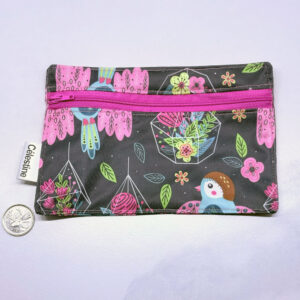 sac alimentaire oiseaux et fleurs