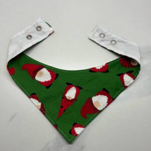 bandana pour chien gnome vert et blanc