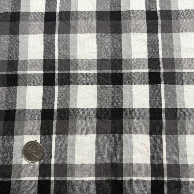 tissus carreaux noir et blanc