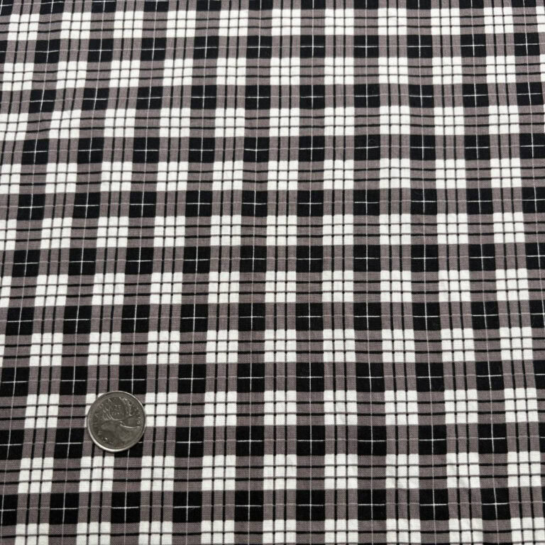 tissus carreaux noir et blanc