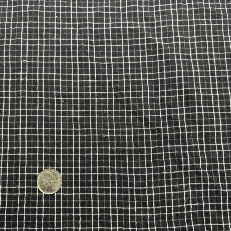 tissus carreaux noir et blanc