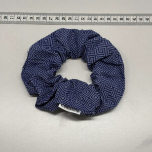 chouchou carreaux bleus