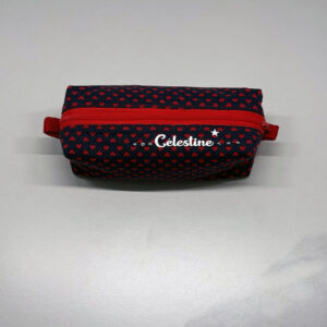 pochette multi fonction coeur rouge