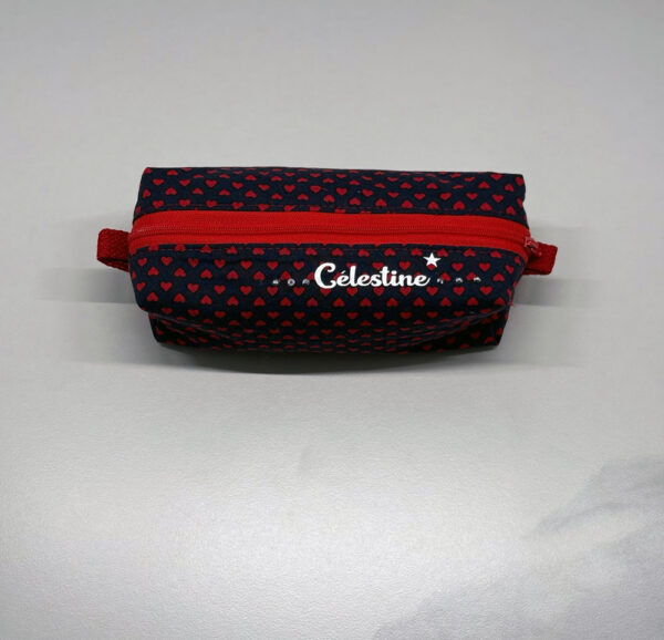 pochette multi fonction coeur rouge
