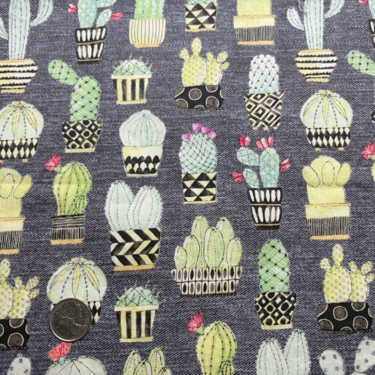 tissus nature cactus