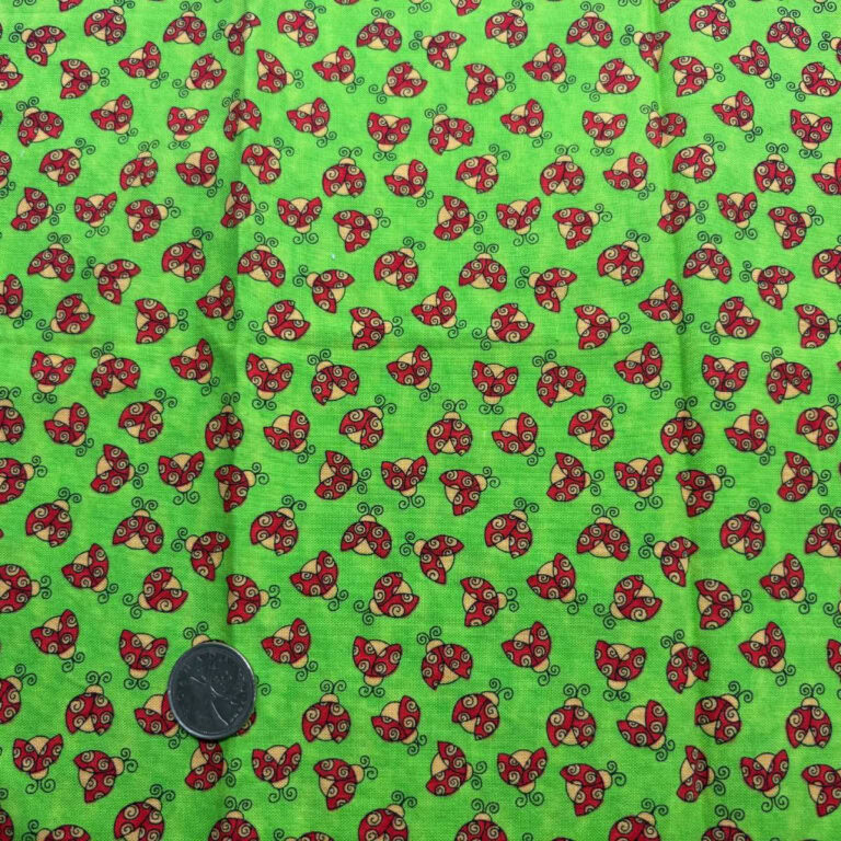 tissus nature coccinelle