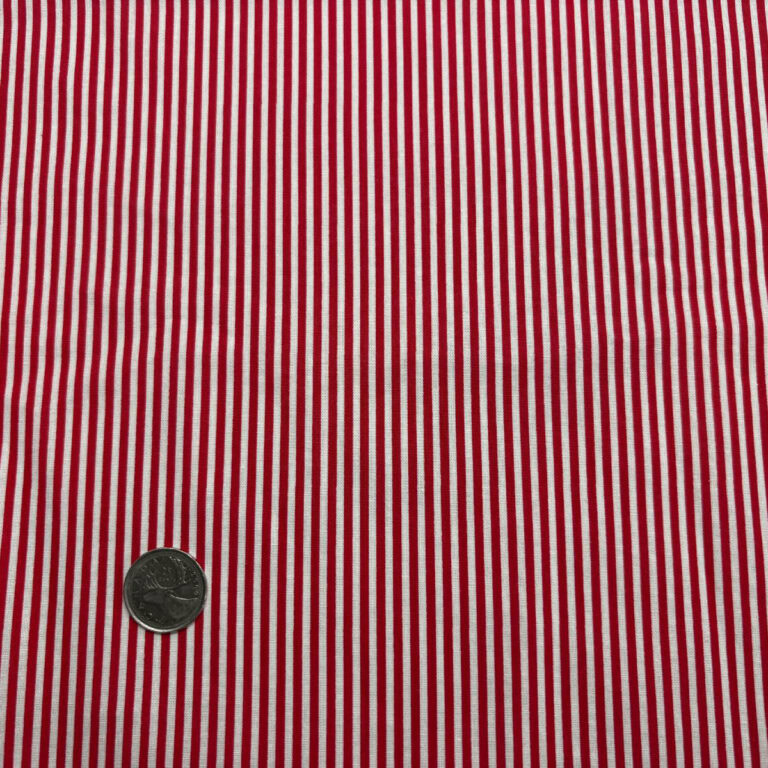 tissus rayures rouge et blanche